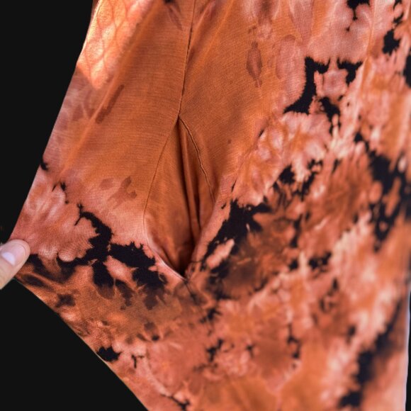 π Tie-Dye Soft Stretch Maxi Dress for Tall Women | Hidden Pockets | Micromodal - Picture 5 of 5